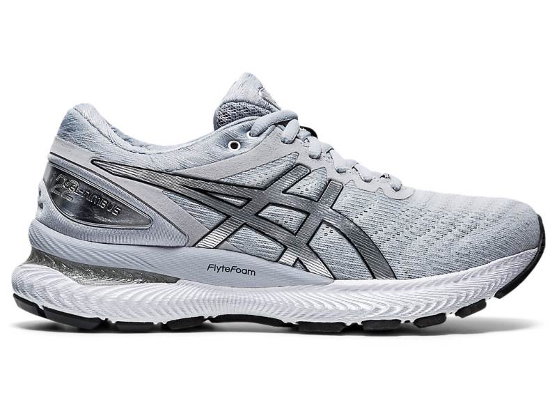 Sapatilhas Running Asics GEL-NIMBUS 22 Platinum Mulher Cinzentas, 8155A630.899